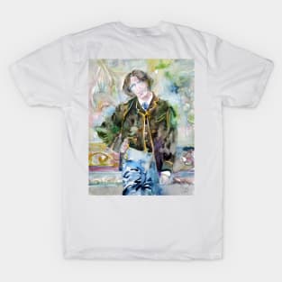 OSCAR WILDE watercolor portrait .21 T-Shirt